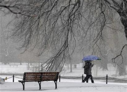 2月8日，波士頓降雪。