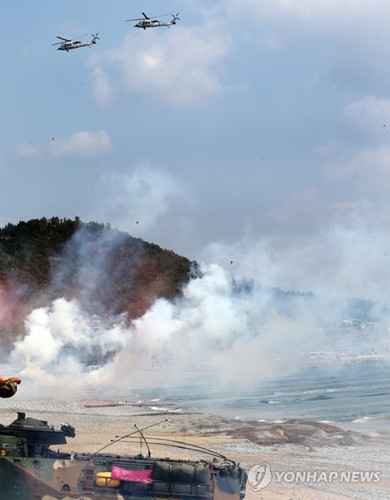 韓國海軍陸戰(zhàn)隊首次履行聯(lián)合登陸軍司令職責。